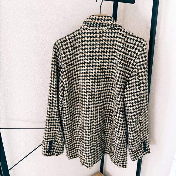 Houndstooth Notch Collar Blazer - Picture 2 of 5